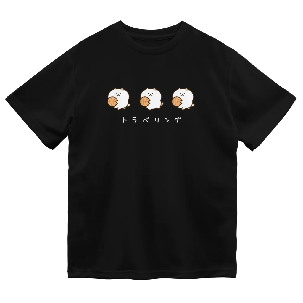 かやぬゆみのトラベリングねこ（ドライ濃T） ドライTシャツ