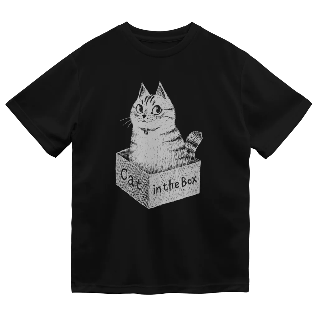 Neko-Shika-KatanのCat in the box ドライTシャツ