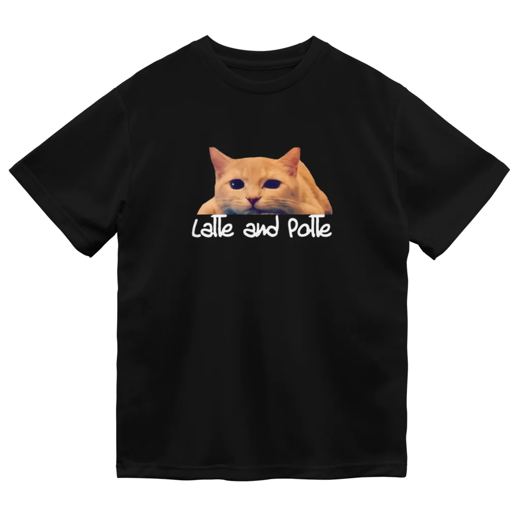 Le Chat Mignonne ル・シャ・ミニョンヌの【ドライTシャツ】ラテ子のお目目がたまらん【Tシャツ】 ドライTシャツ