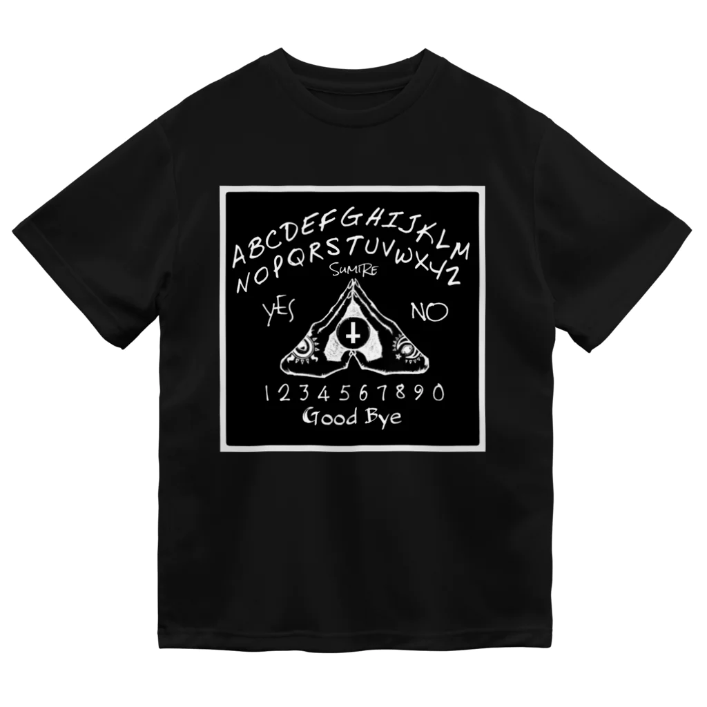 SumiReのウィジャボード　Ouija　黒 ドライTシャツ