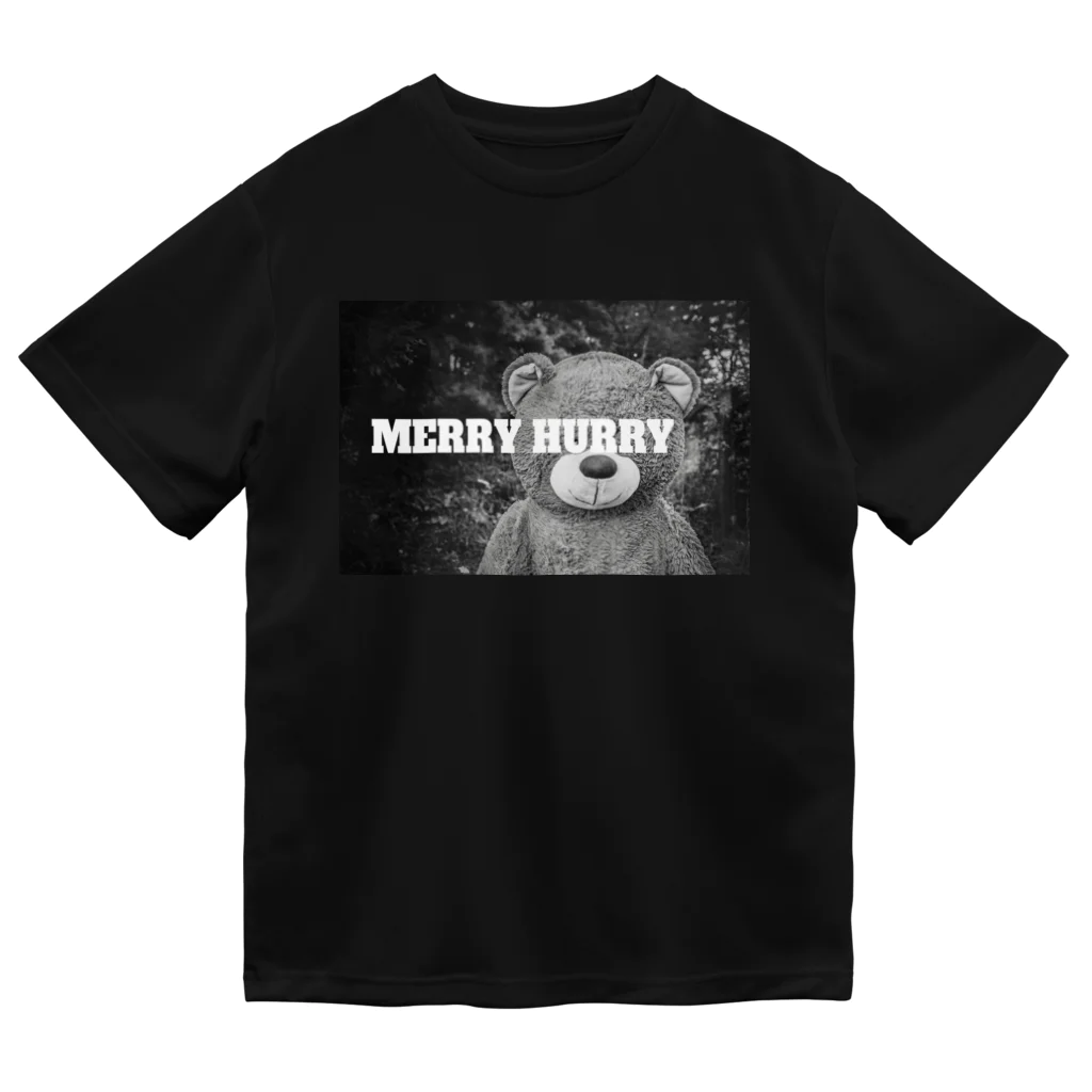 MERRY HURRYのドライT目隠しクマさん ドライTシャツ