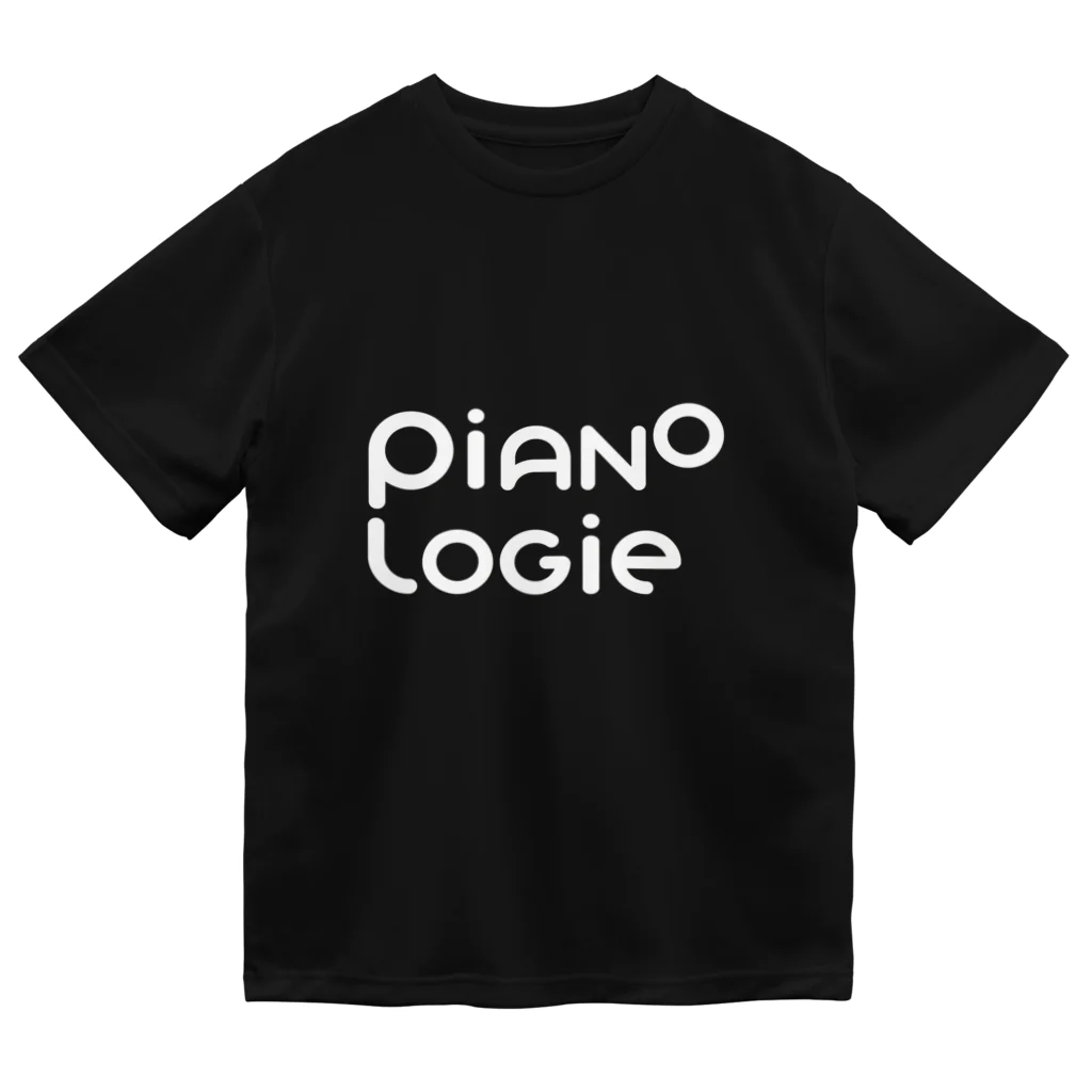 PIANOLOGIEのピアノロジーロゴ ホワイト Dry T-Shirt