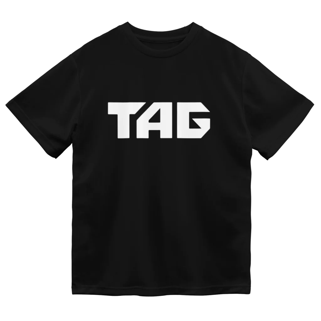 TAG グッズストア 2号店のTAGスポーツTシャツ(白ロゴ) ドライTシャツ