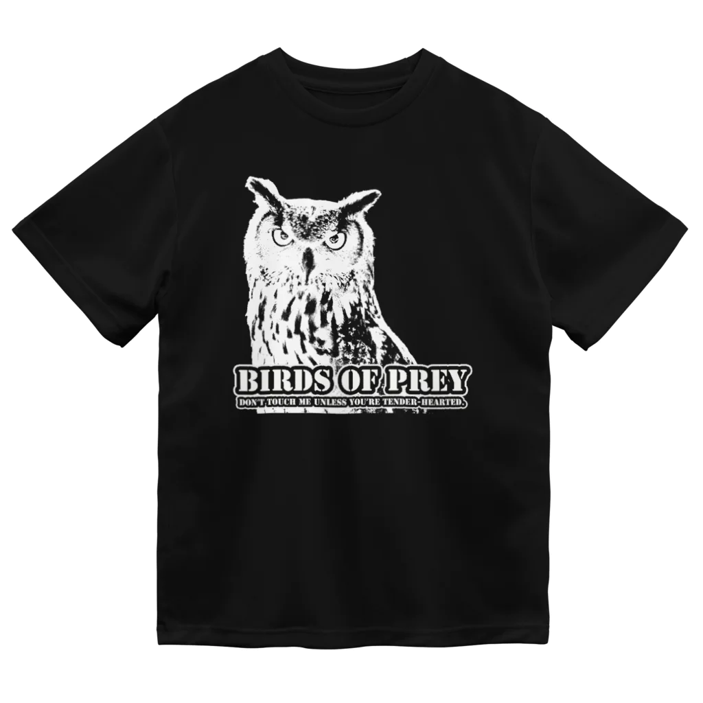 有限会社サイエンスファクトリーのBIRDS OF PREY clear ベンガルワシミミズクver. Dry T-Shirt