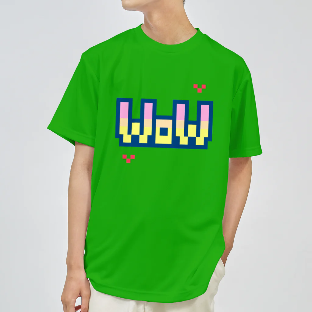 さむげたん🎮へっぽこゲーム実況のWOW❤ドット絵文字 ドライTシャツ