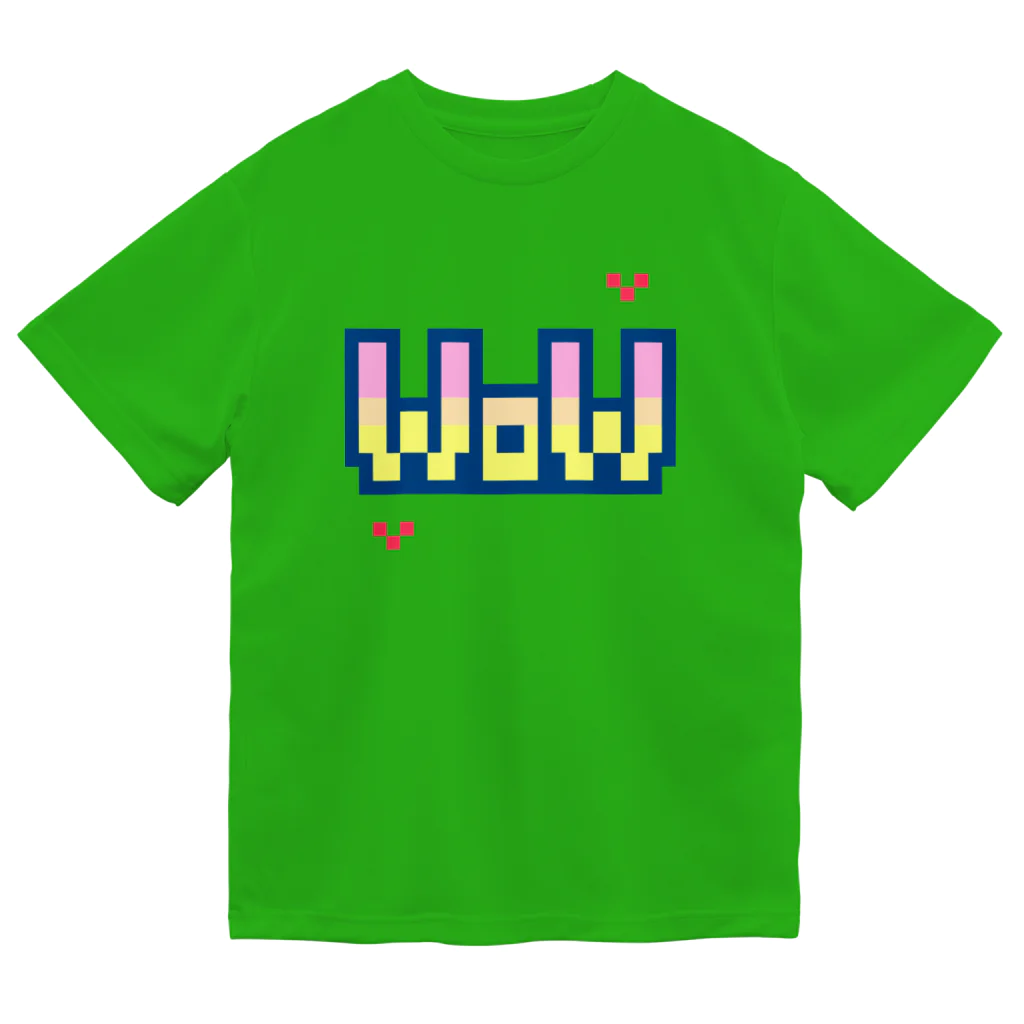 さむげたん🎮へっぽこゲーム実況のWOW❤ドット絵文字 ドライTシャツ