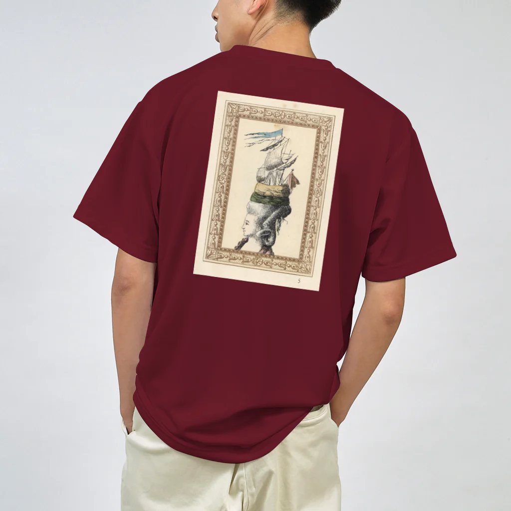 J. Jeffery Print Galleryのマリー・アントワネット　船のヘアースタイル Dry T-Shirt