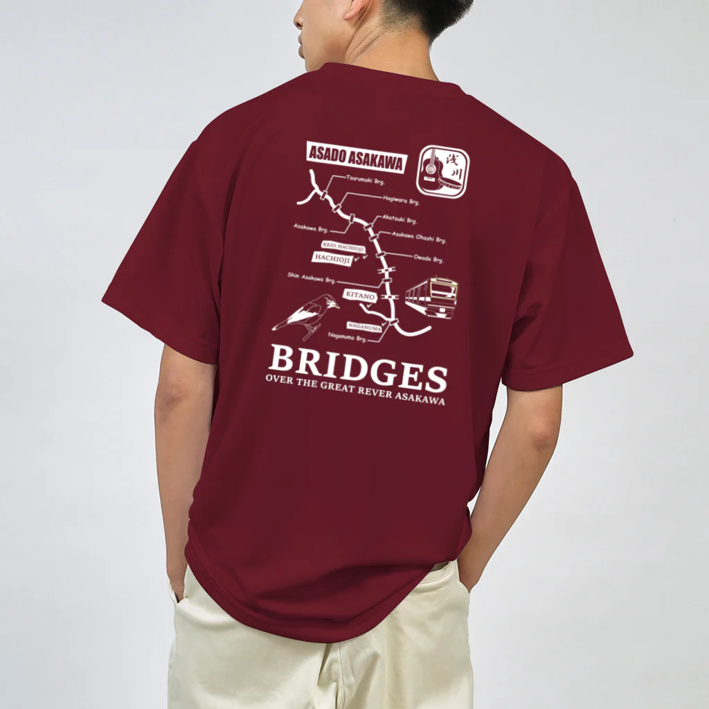 HAJIME73のASAKWA BRIDGES（バックプリント） ドライTシャツ