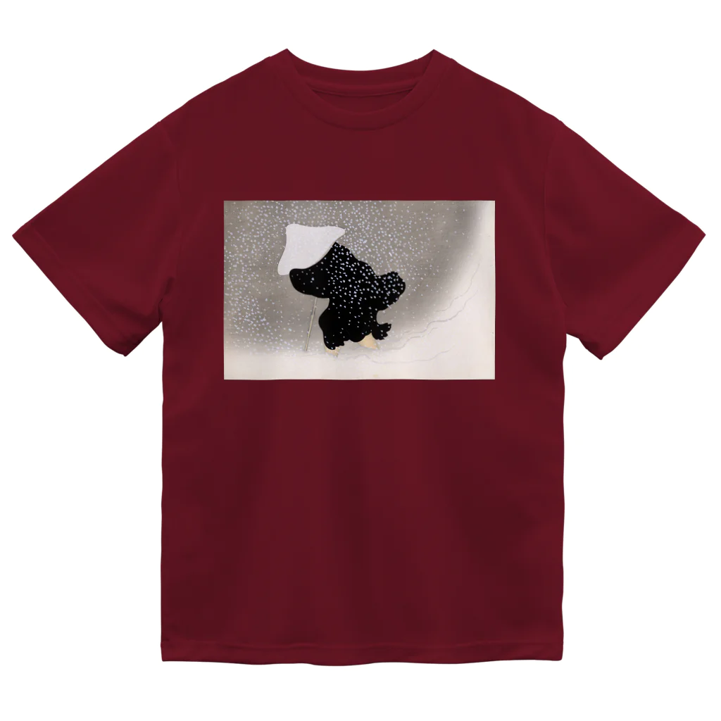 KIKUEの神坂雪佳『巴の雪』 Dry T-Shirt