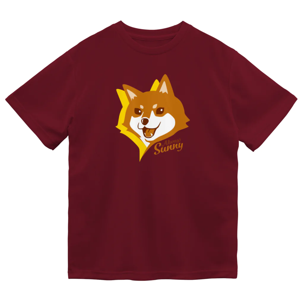 kocoon（コクーン）の陽気な笑顔の柴犬 ドライTシャツ