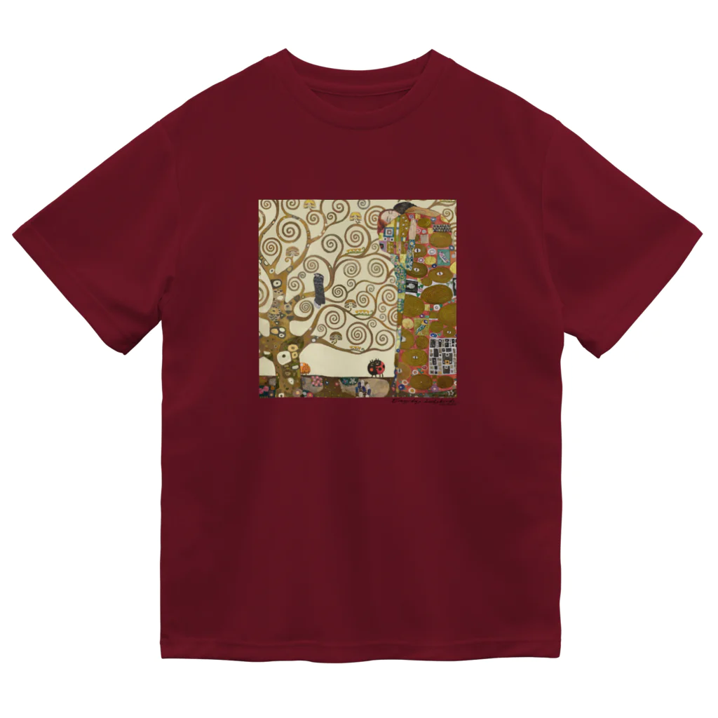 ノザキ-Nozakiの名画を楽しむてんとう虫〜抱きあう絵画〜 Dry T-Shirt