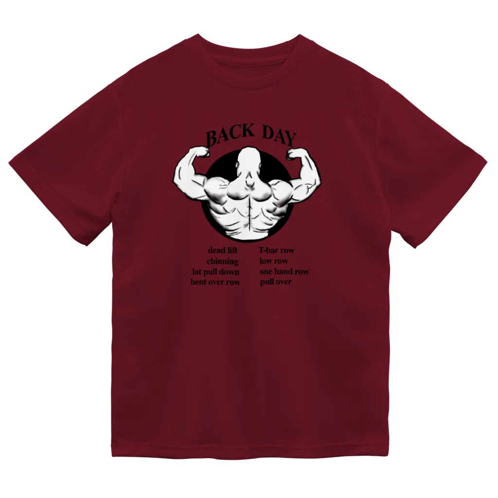 Fitness Life Coachの背中トレTシャツ　fitness life coach トレーニングウェア Dry T-Shirt