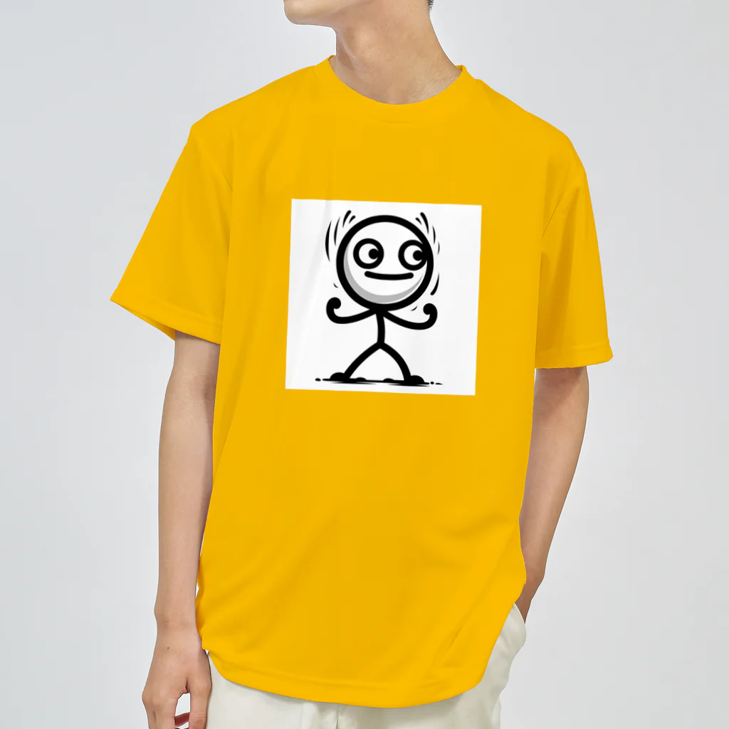 Design by hisachilの線人くん(ガッツ) Dry T-Shirt