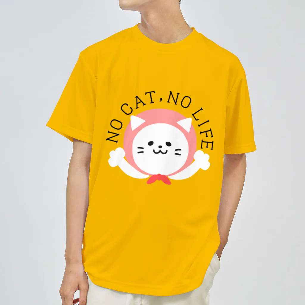 もちぱっちのノーキャットノーライフ ドライTシャツ