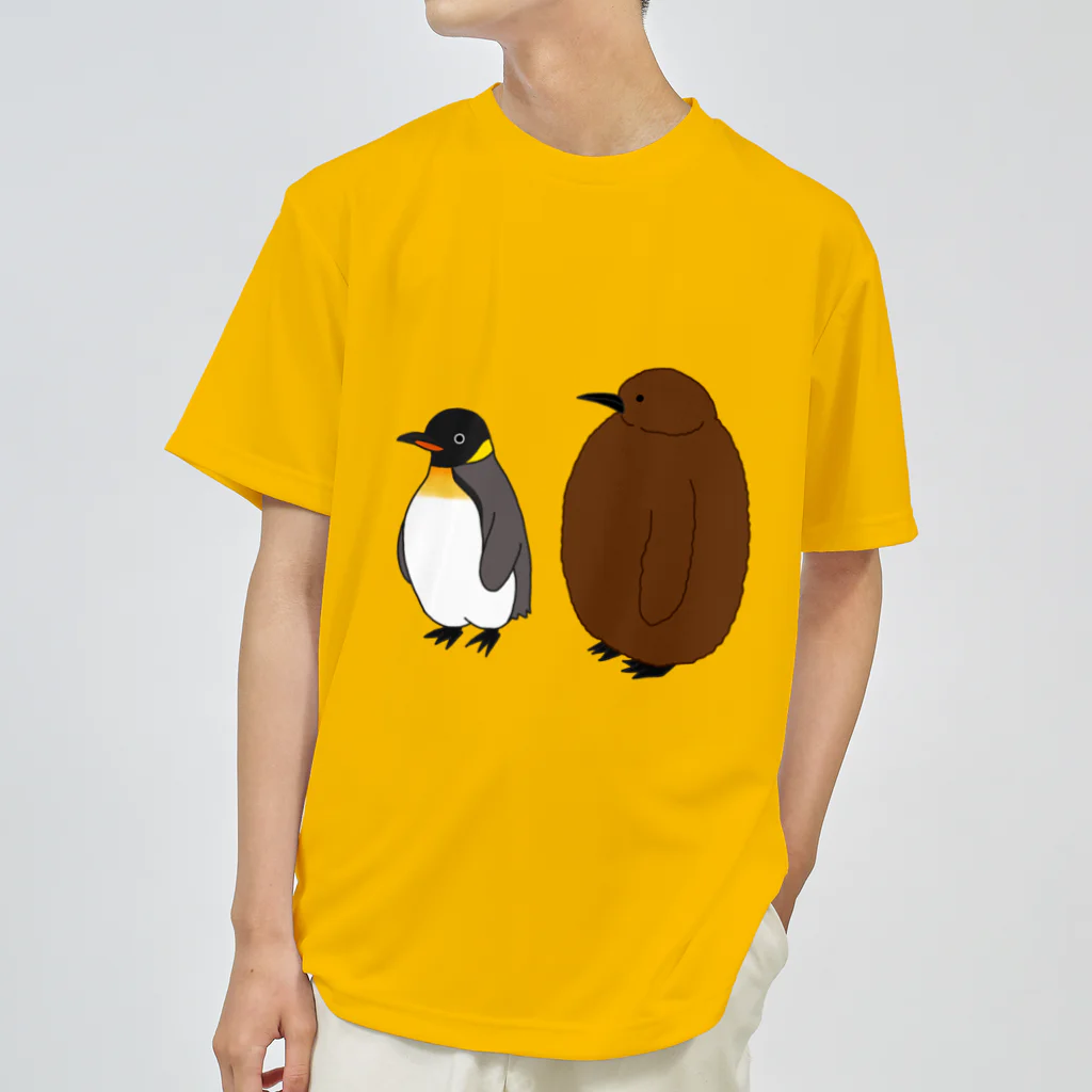 учк¡✼*のペンギンの親子 ドライTシャツ