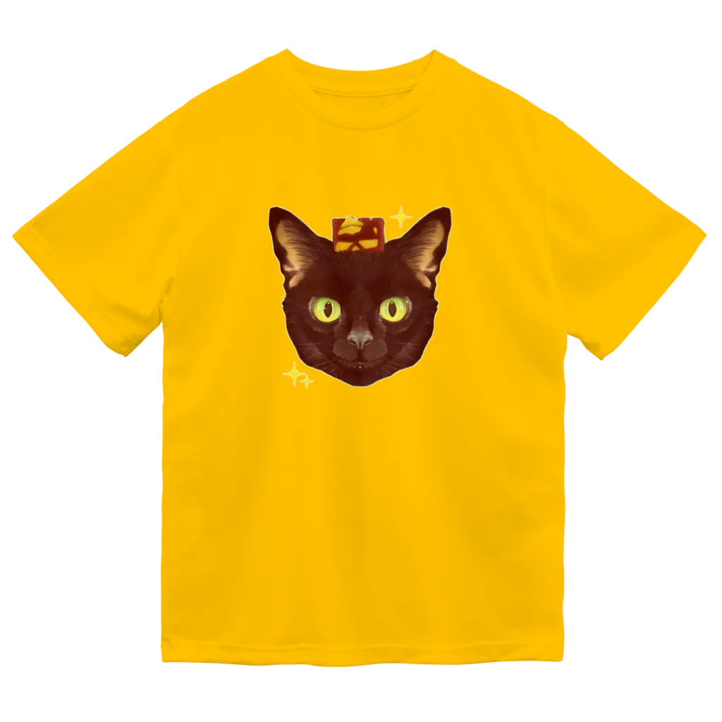 トロ箱戦隊本部の黒猫さんと栗入り羊羮 Dry T-Shirt