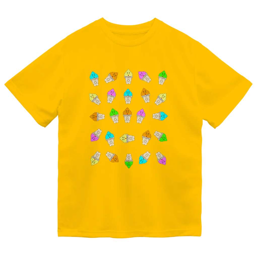 マクマク屋のお絵かきのソフトクリームのSOFUTOくん！！ファミリー Dry T-Shirt