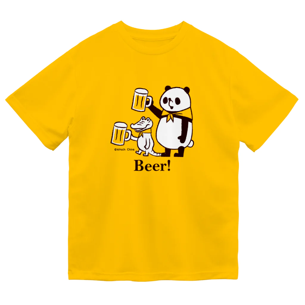 キッチュのビール！ビール！　パンダのおはなし ドライTシャツ