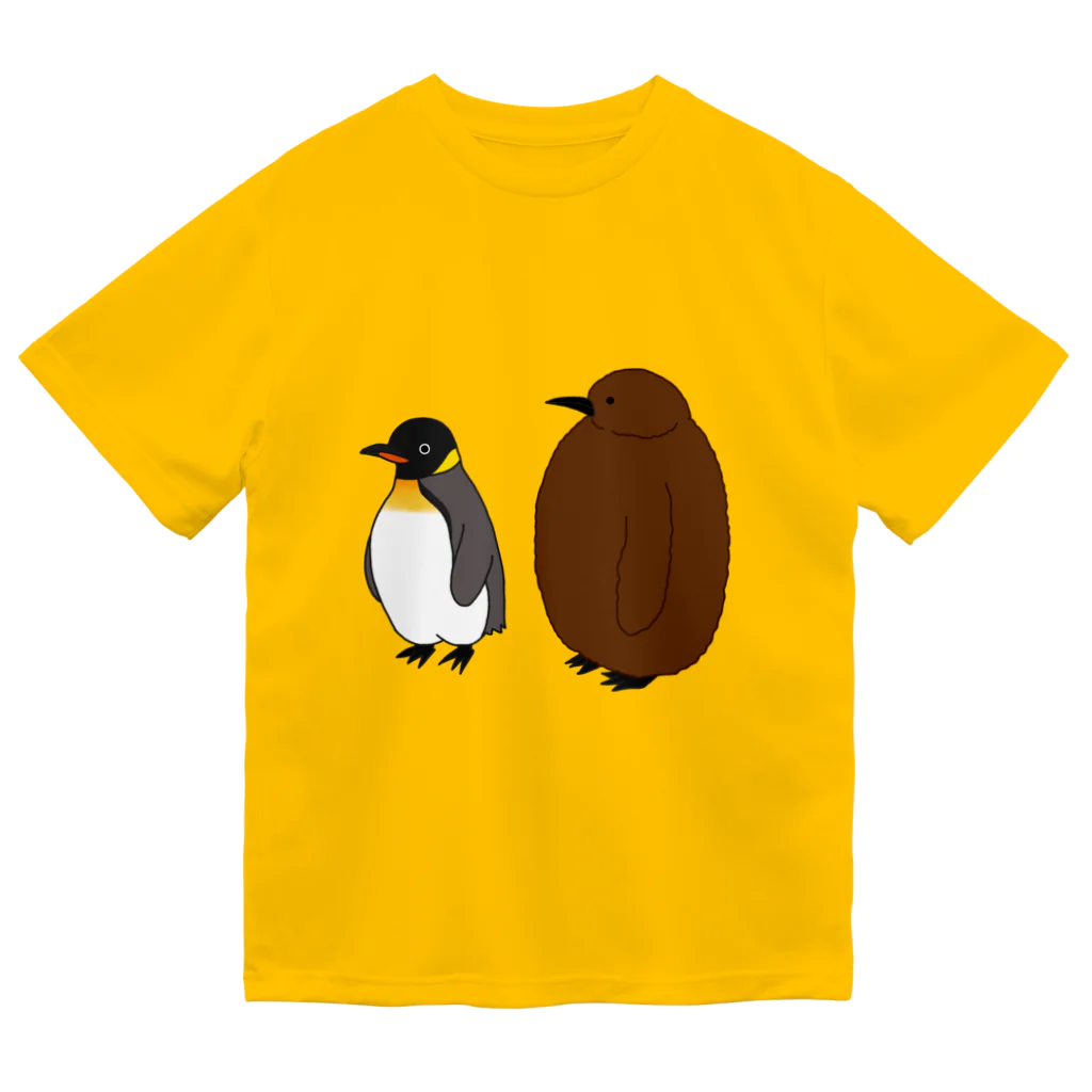 учк¡✼*のペンギンの親子 ドライTシャツ