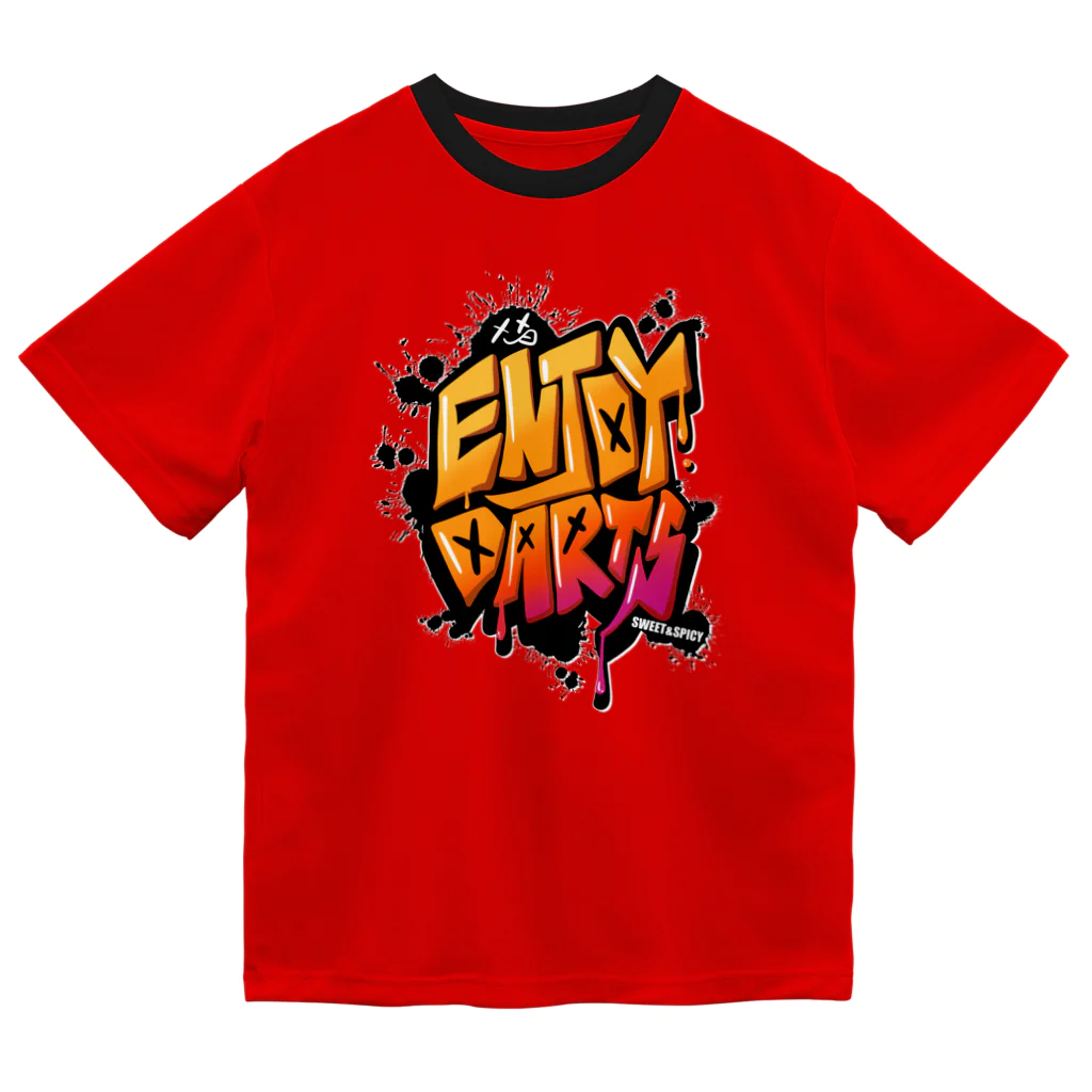 SWEET＆SPICY 【 すいすぱ 】ダーツのENJOY DARTS！ Dry T-Shirt