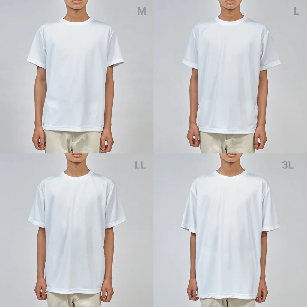 LalaHangeulの白虎の仔　ハングル版　バックプリント Dry T-Shirt