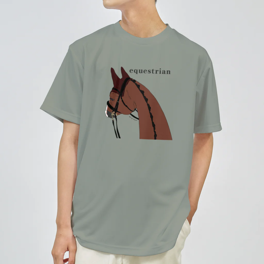 SHIROFUNE_mooooのequestrian  Dry T-Shirt