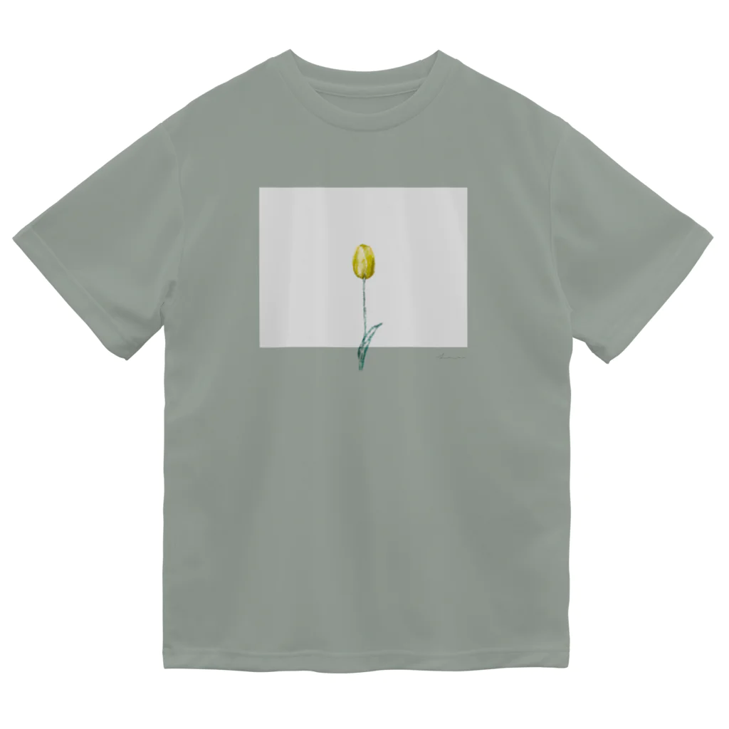 rilybiiのLemon Tulip × Greige × Logo Dry T-Shirt