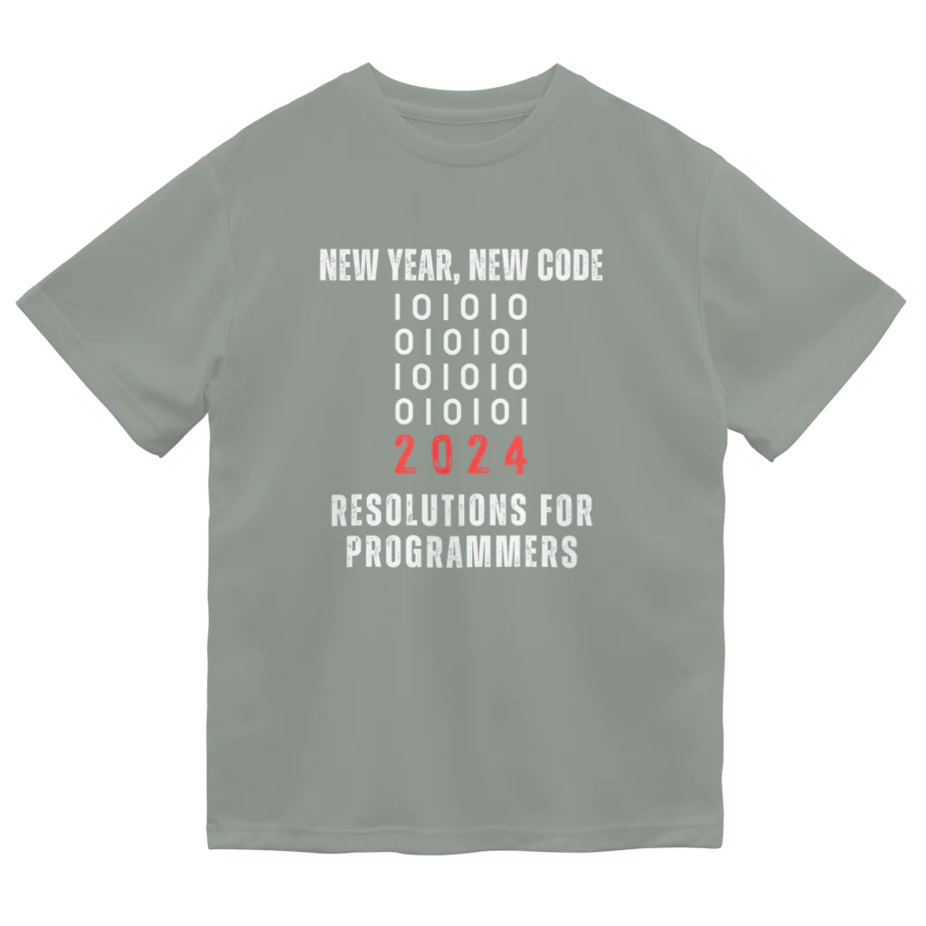 奏桃服店のNew Year, New Code: 2024 Resolutions for Programmers ドライTシャツ