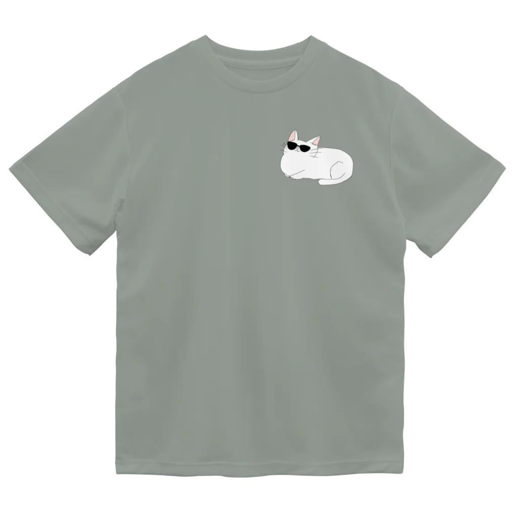 MOCHI Shopのカッコつけたいにゃんこ ドライTシャツ