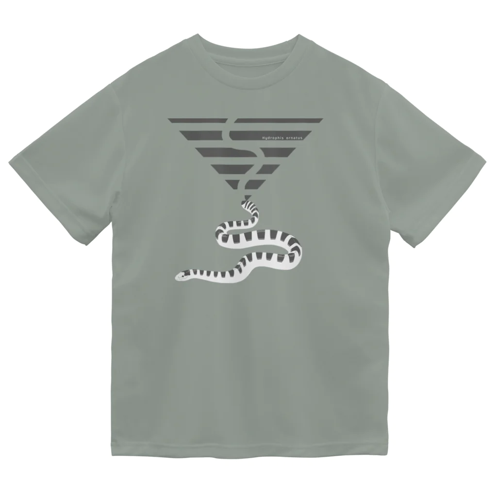 8m【アトリエvesii】のクロボシウミヘビ ドライTシャツ