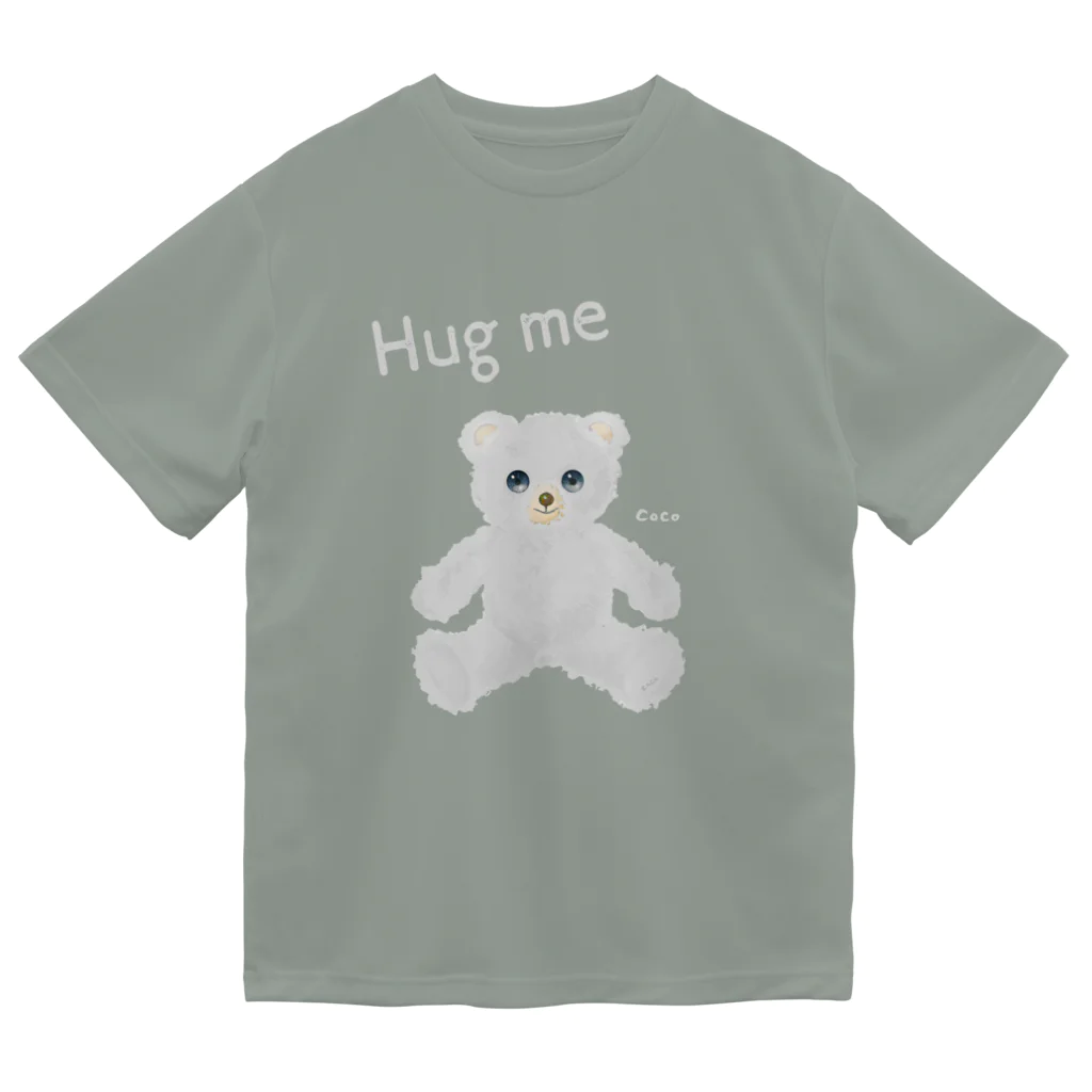 cocoartの雑貨屋さんの【Hug me】（白くま） ドライTシャツ