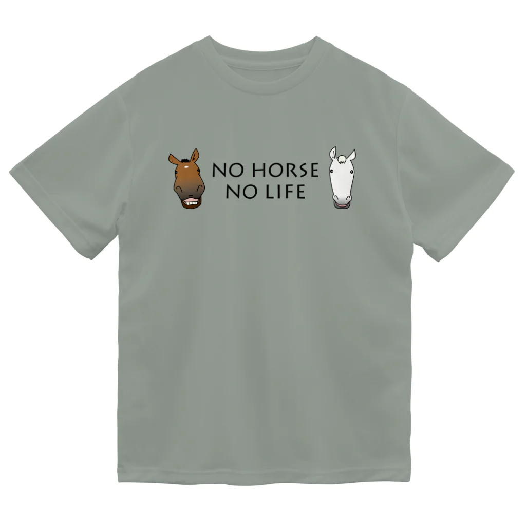 SHOP HAPPY HORSES（馬グッズ）のスピプーロゴ ドライTシャツ