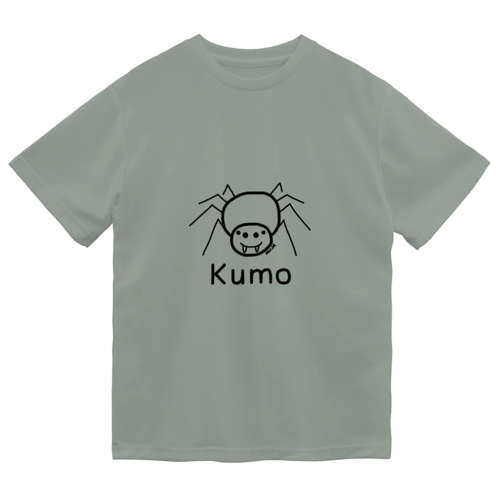 MrKShirtsのKumo (クモ) 黒デザイン Dry T-Shirt