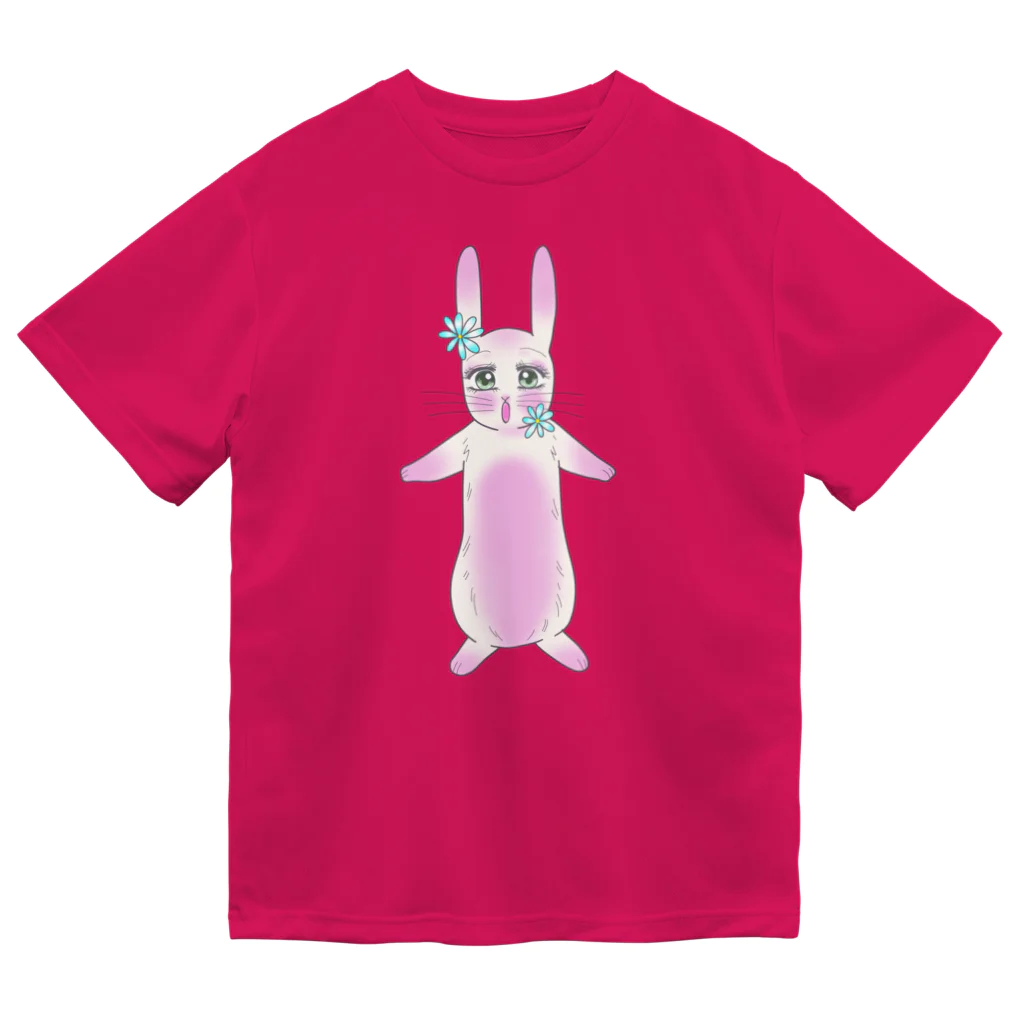 Rabbitflowerのびっくり♥らびこ♥ ドライTシャツ