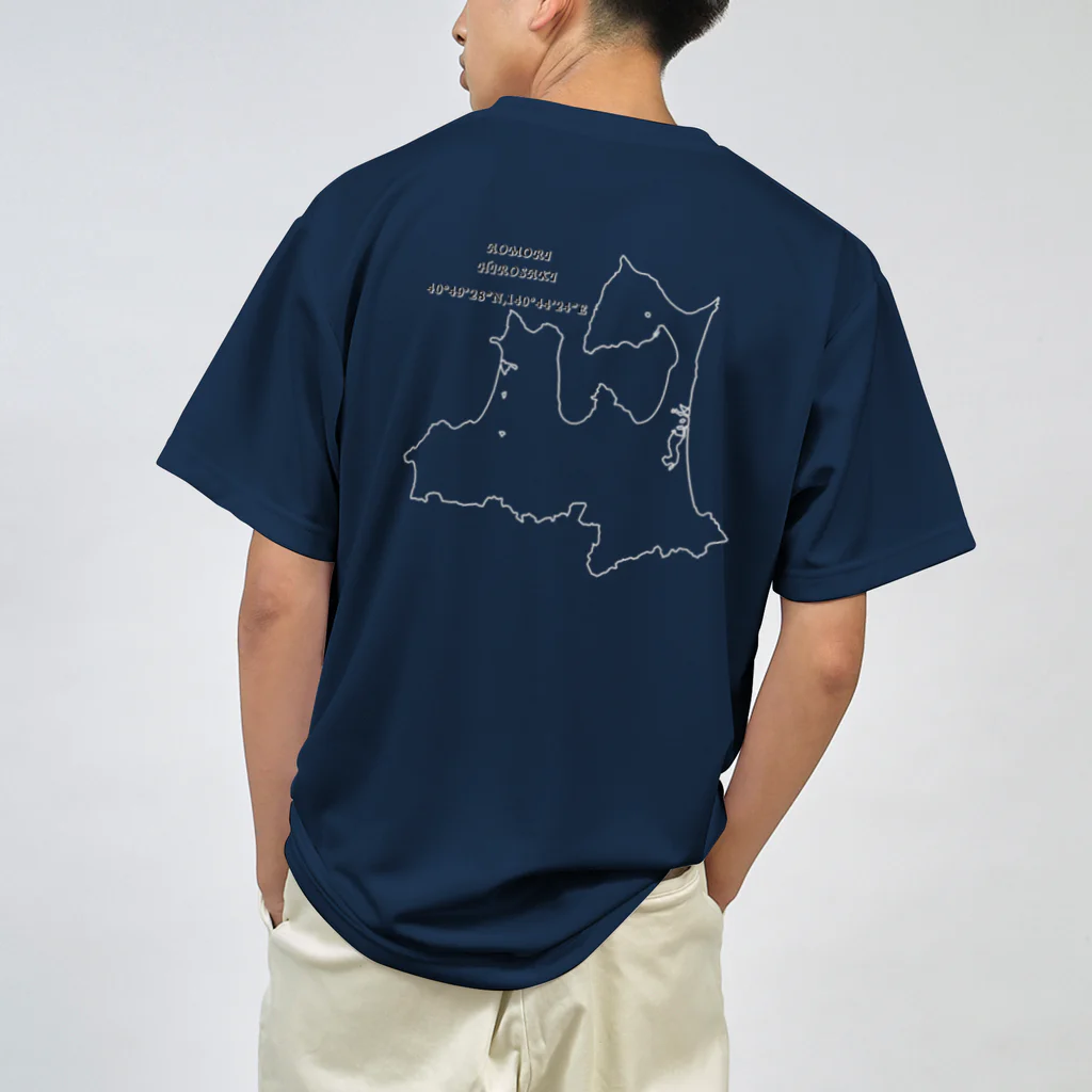 mutayuの青森県の地図 Dry T-Shirt