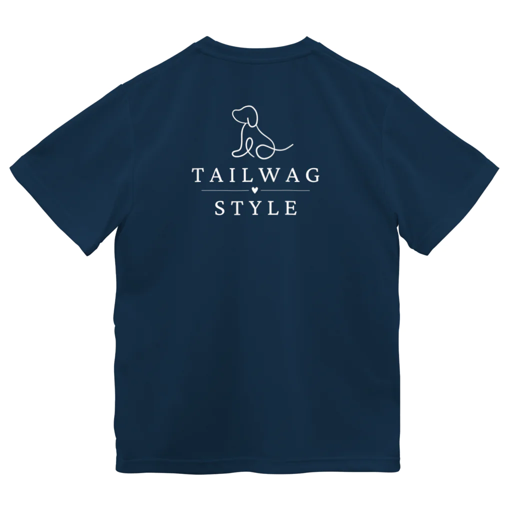 犬好きさんのためのTシャツ屋さんのTailWag Style　ロゴパーカー・トレーナー　黒ver ドライTシャツ