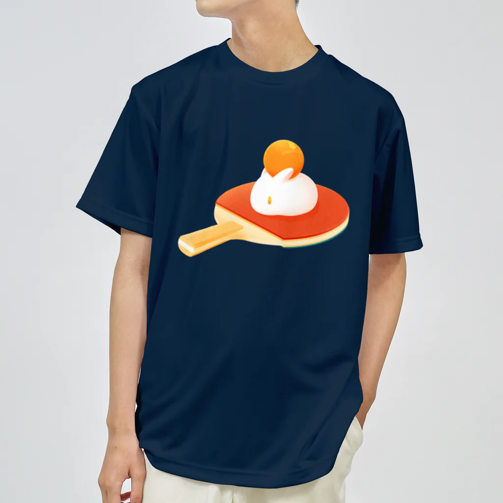 MochiOzのうさもちTシャツ（卓球） ドライTシャツ