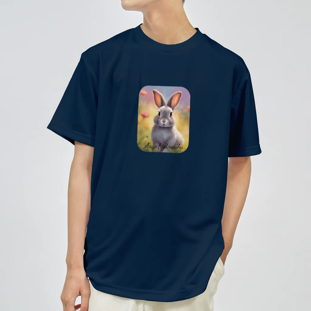 ねいぱあむうる店のHELLO RABBIT ドライTシャツ