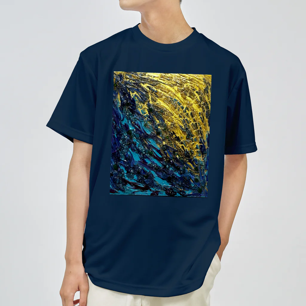 T.A.G テクスチャーアート 立体感 質感 カラフル 色彩 色合い 抽象 アブストラクト パワー エネルギー 波動 絶望 kawaiiのRebellion Dry T-Shirt