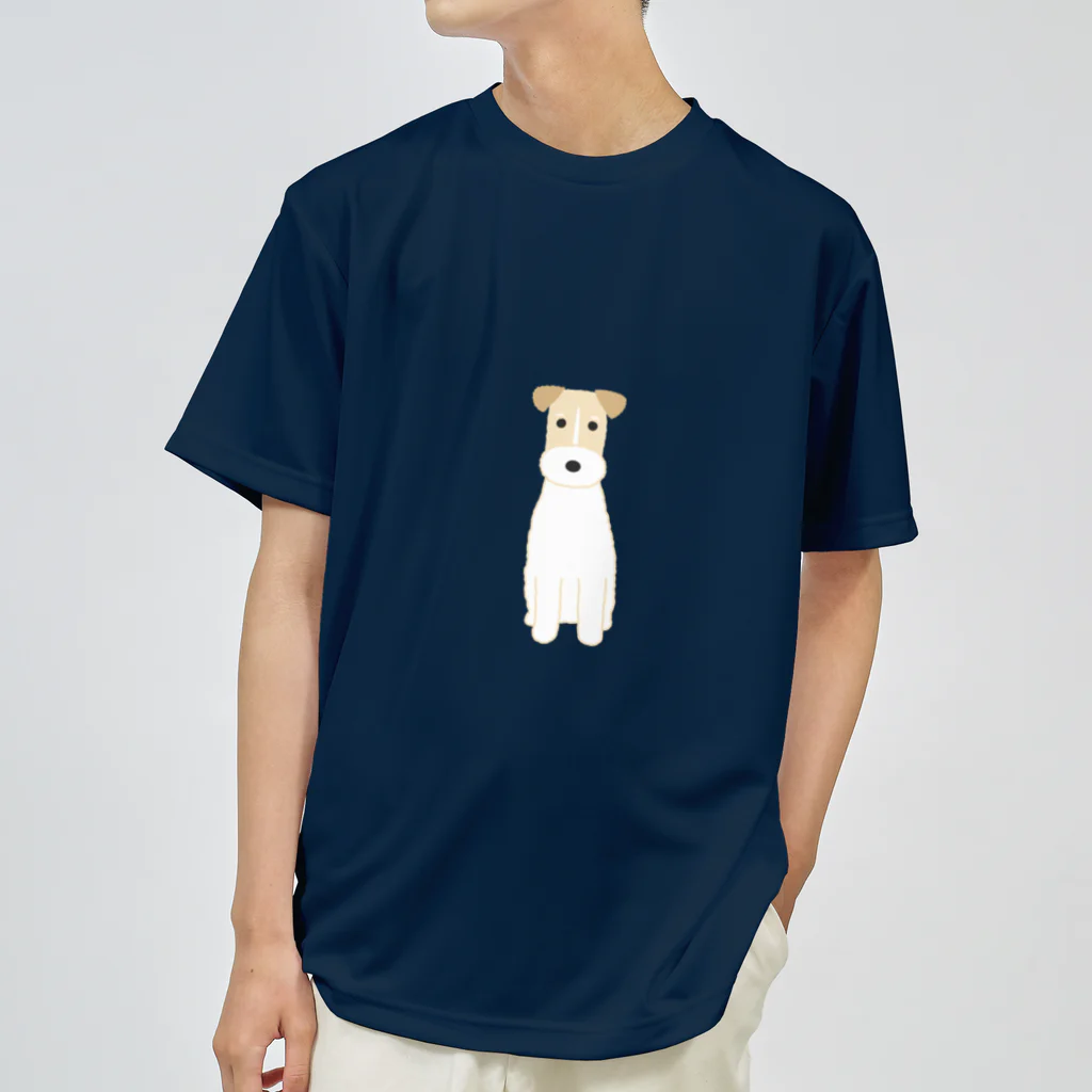 ゆいたっく／犬イラストのワイヤーフォックステリア ドライTシャツ