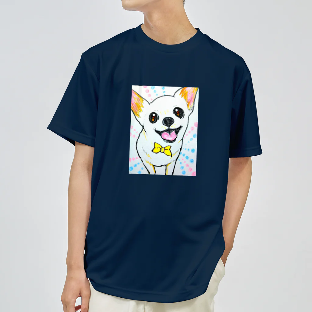 harupink🌸ペット似顔絵illustのイラストわんこ ドライTシャツ