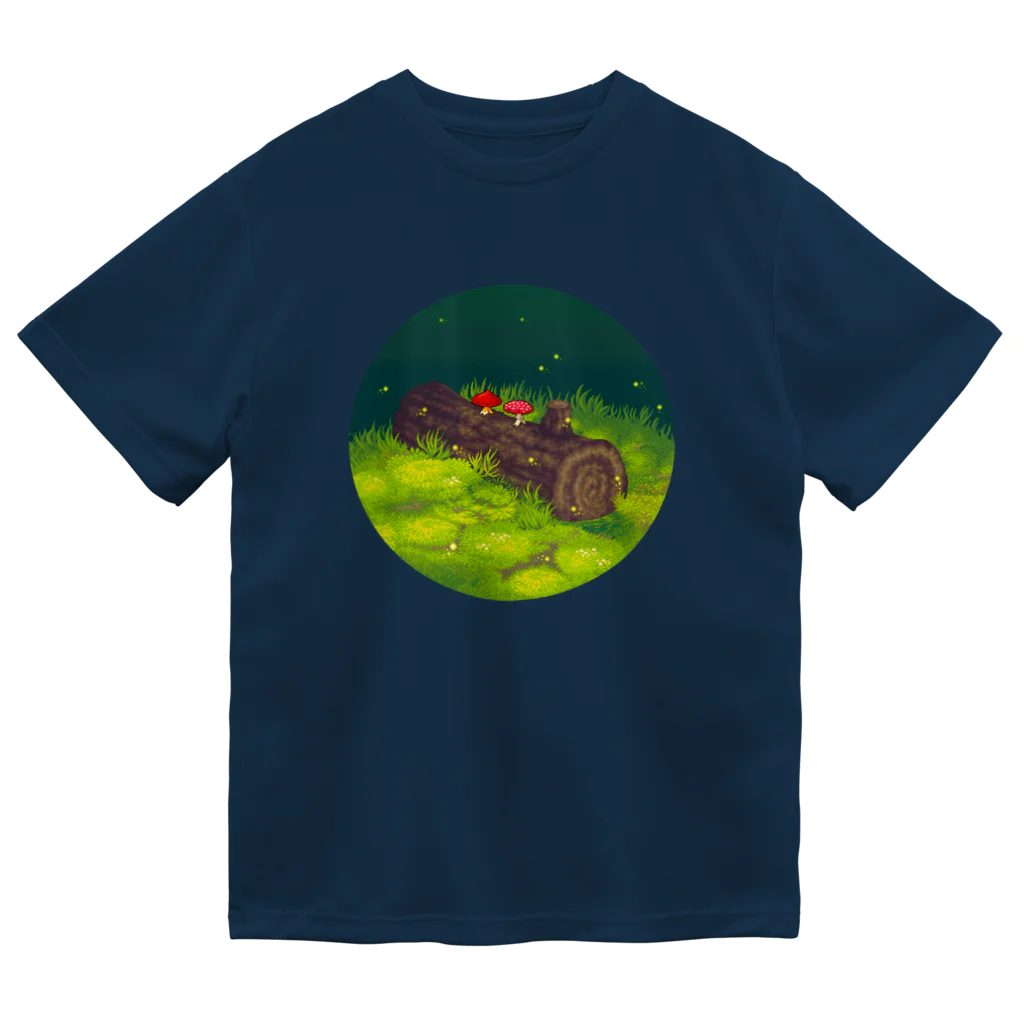 どっと屋のOn a fallen tree🌲🍄🍄 ドライTシャツ