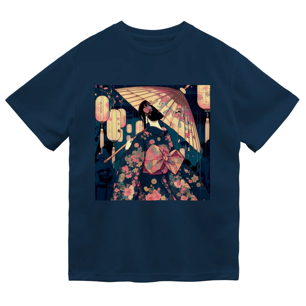 zaisuの浴衣女子 ドライTシャツ