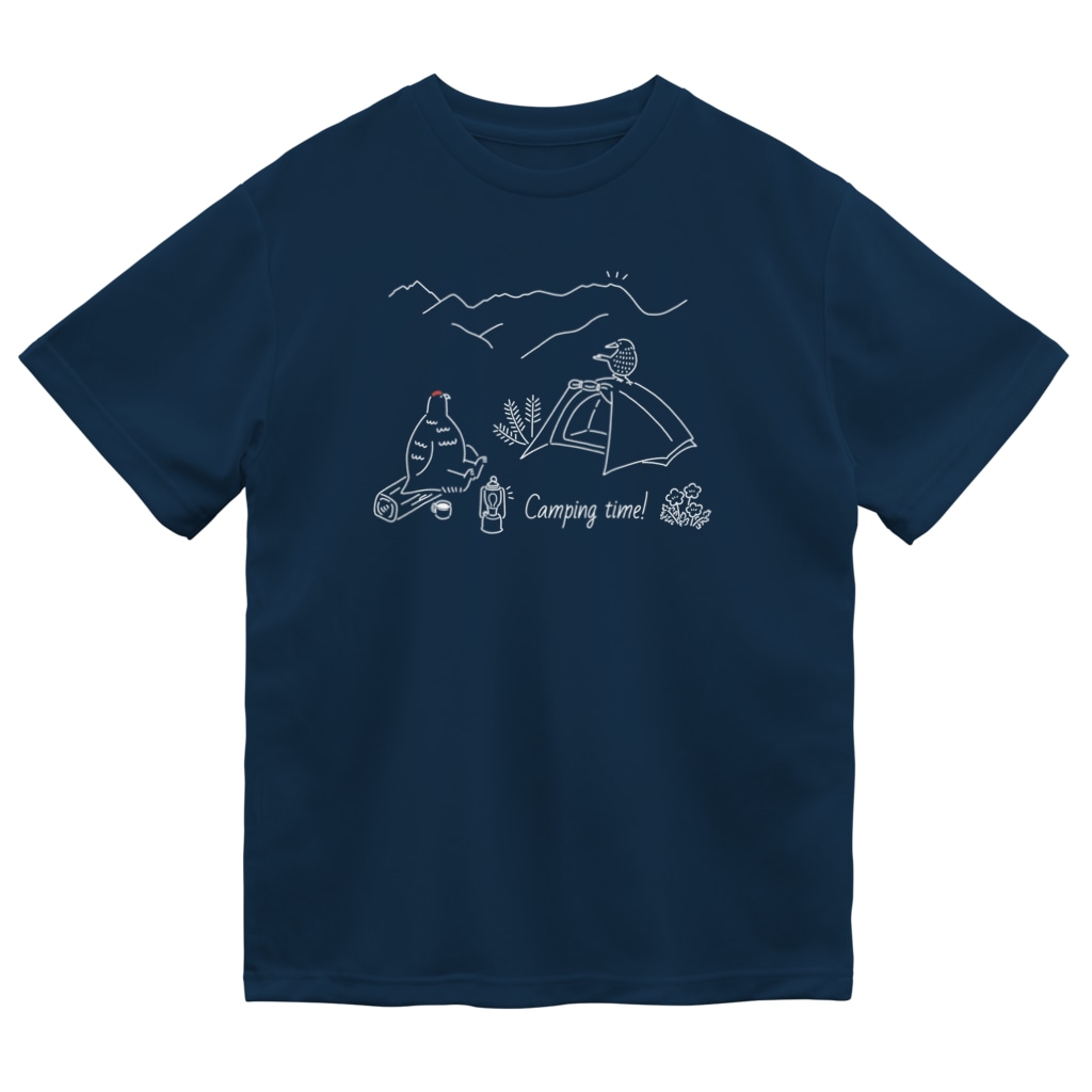 mmfumの今夜は山でキャンプしよう（濃い色専用) Dry T-Shirt