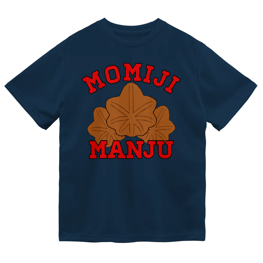 ヘンテコデザイン専門店　SYUNLABOのMOMIJI MANJU Dry T-Shirt