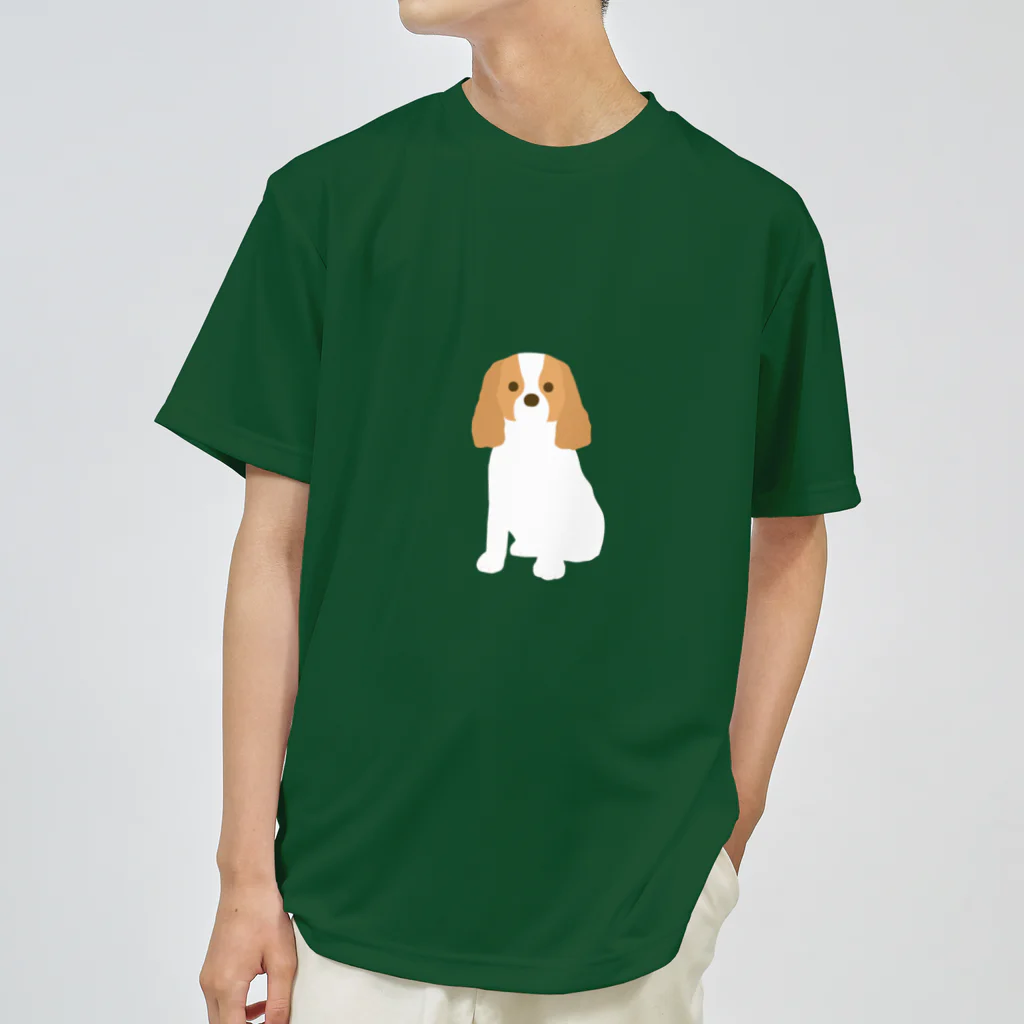 ゆいたっく／犬イラストのキャバリア ドライTシャツ