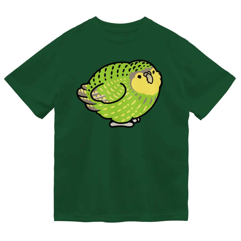 Cody the LovebirdのChubby Bird カカポ ドライTシャツ