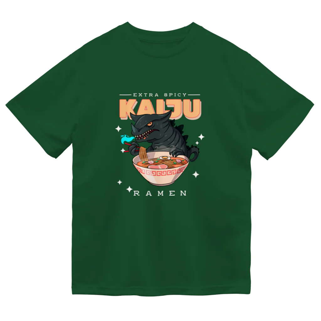 World_Teesのレトロアニメ怪獣ラーメン  Dry T-Shirt