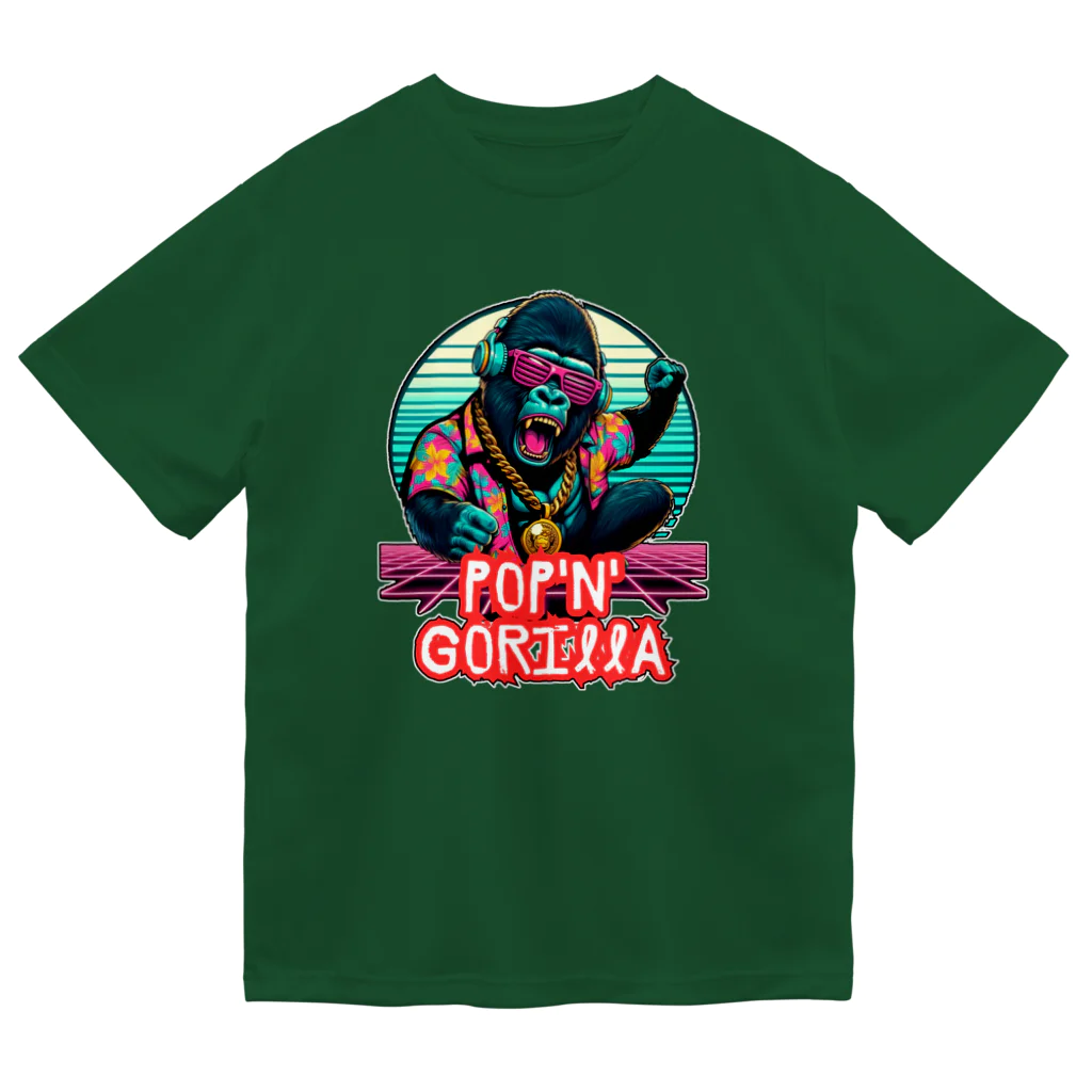 Donky Goriのポップンゴリラ5 ドライTシャツ