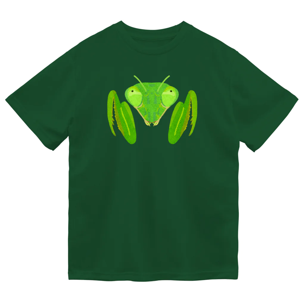 さちこの生物雑貨のカマキリ ドライTシャツ